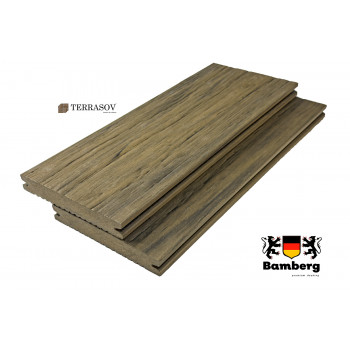 Террасная доска ДПК Bamberg Solid Fossiled, Lebanese Cedar
