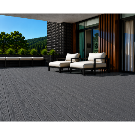 Террасная доска TERRASOV Vista 3d 150x26   (без НДС) (Серый)