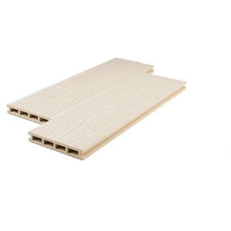 Террасная доска TERRASOV MODERN 3D 146x24 (Слоновая кость)
