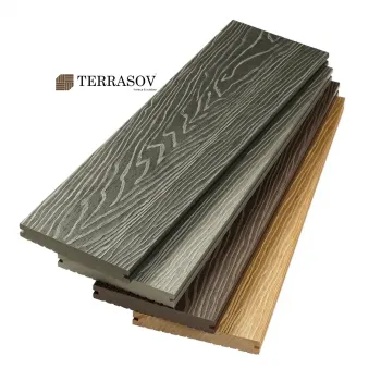 Террасная доска TERRASOV MASSIVE 3D полнотелая все цвет