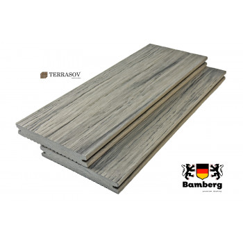 Террасная доска ДПК Bamberg Solid Fossiled, English Barnwood