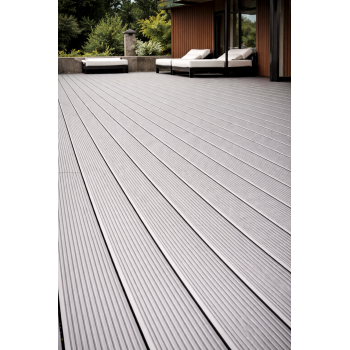 Террасная доска TERRASOV MODERN 3D 146х24  (Серый)