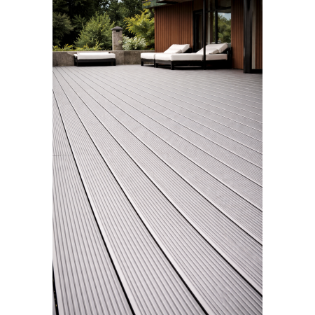 Террасная доска TERRASOV MODERN 3D 146х24  (Серый)