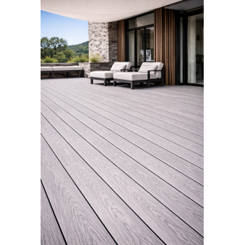 Террасная доска TERRASOV LIGHT 135x22 (Серый)