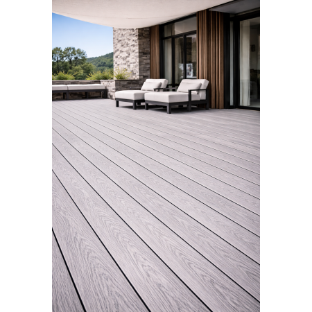 Террасная доска TERRASOV LIGHT 135x22 (Серый)
