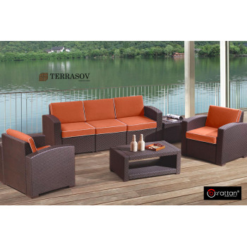 Комплект мебели Rattan Premium 5, венге