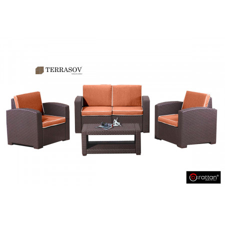 Комплект мебели Rattan Premium 4, венге