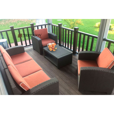 Комплект мебели Rattan Premium 5, венге