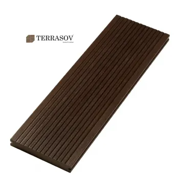Террасная доска TERRASOV MASSIVE 3D полнотелая венге